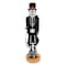 Homeroots 14" Black And White Solid Wood Halloween Ghost Nutcracker 665459 - alternate 1