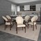 Leisuremod Opaline Series Elegant Wooden Dining Chair in Brown/Cream, 4PK OC24BRCR4 - alternate 3