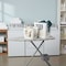 Basicwise Set of 2 Plastic Laundry Baskets with Handles Large & Small Ventilated Hampers for Clothes, White QI003857WT.2 - alternate 3