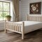 Homeroots Natural Clear Finish Low Post Cedar Log King Bed 370309 - alternate 2