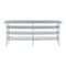 Amgood 14in D x 84in L Stainless Steel Table, Three Undershelves AMG WT-1484-3SH-Z - alternate 4