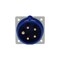 Walther-Werke Pin and Sleeve Inlet, 30A, 3Ã¸Y 120/208 or 230, 3 Phase, 3 Pole, NEMA Not Rated 635509 - alternate 2