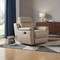 Homeroots 41" Beige Fascinating Leather Reclining Chair 329542 - alternate 3