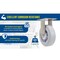 Vestil Thermoplastic Rubber Rigid Caster 6 In. Diameter x 2 In. Width 600 Lb. Capacity Gray CST-E-SS-6X2TPR-R - alternate 5