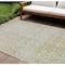 Homeroots 10' X 14' Gold Damask Washable Indoor Outdoor Area Rug 607703 - alternate 1
