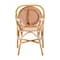 Bali & Pari Mattie Natural Rattan Dining Bistro Chair, Beige 269-14768-ZORO - alternate 4