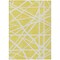 Homeroots 3' X 5' Yellow And Linen Geometric Washable Indoor Outdoor Area Rug 600498 - alternate 3