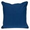 Homeroots 20" Blue and White Geometric Cotton Throw Pillow 529277 - alternate 3