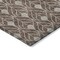 Homeroots 8' Chocolate And Beige Round Geometric Washable Indoor Outdoor Area Rug 595723 - alternate 3