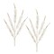 Homeroots Set of Two Gold And Clear Faux Crystal Beaded Linear Fern Wreath Sprays, 2PK 633189 - alternate 2