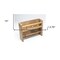 Homeroots Wall Mounted 13.07in Wood Spice Jar & Rack Set 478234 - alternate 2