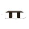 Homeroots 72" Dark Brown Solid Wood Double Pedestal Base Dining Table 611873 - alternate 3