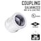 B & K STZ Industries 1/2 in. FIP each X 1/2 in. D FIP Galvanized Malleable Iron Coupling 313UPCO-12 - alternate 4