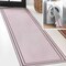 Jonathan Y Sloane Classic 2-Stripe Border Non-Slip Washable Light Purple/Dark Purple 2ft x 8ft Runner Rug WSH125D-28 - alternate 1