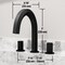 Vigo Hart Two Handle Three-Hole Widespread Bathroom Faucet in Matte Black VG01303MB - alternate 4