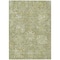 Homeroots 9' X 12' Sage And Green Damask Washable Indoor Outdoor Area Rug 603753 - alternate 2