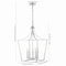 Jonathan Y Camden 16" 5-Light Iron Classic Midcentury Pendant Lantern, Chrome JYL7562B - alternate 2