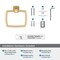 Amerock Revitalize Champagne Bronze Traditional 6-13/16 in 173 mm Length Towel Ring BH36032CZ - alternate 2