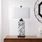 Jonathan Y Elizabeth 27.5" Contemporary Coastal Rectangular Alabaster Mosaic LED Table Lamp w/Nightlight Base, W JYL6201B - alternate 3