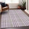 Homeroots 3' X 5' Purple Green And Ivory Plaid Washable Indoor Outdoor Area Rug 601506 - alternate 2