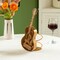 Vintiquewise Decorative Metal Guitar Shape Wine Bottle and Cork Holder - A Unique Home Decor Piece and QI004681 - alternate 2