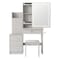 Homeroots 35" White Wood Lighted Four Drawer Dresser 714266 - alternate 1