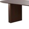 Homeroots 86" Walnut Wood Double Pedestal Base Oval Dining Table 720674 - alternate 3