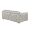 Homeroots 71in Dark Gray and Silver Italian Leather Loveseat 720480 - alternate 4