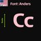 Aacc Self-Adhesive Vinyl Letter: c, Scale: 9 in. Color: Pink Font: Anders by, 8PK AACC-Anders-lc-Pink-I9x8 - alternate 1