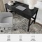 Martha Stewart Rhett Home Office 3 Drawer Desk w/Tapered Legs in Black w/Oil Rubbed Bronze Hardware NAN-PS-23504-BK-BK-MS - alternate 2