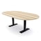Skutchi Designs 6 Person Conference Table With Power Unit | 7' Racetrack Table | Harmony Series HAR-RAC-48X84-T.BK-K525-NA - alternate 1