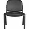 Lorell Deluxe Leather 4-Leg Guest Chair, Black LLR84595 - alternate 1