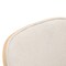 Leisuremod Tule Dining Chair with Velvet Seat & White Steel Frame, Natural Wood/Beige, 2PK TWCNW18BG2 - alternate 3