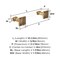 Amerock Glacio Clear/Champagne Bronze Contemporary 8 in. 203 mm Towel Bar BH36065CCZ - alternate 2
