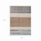 Homeroots 9' X 12' Brown Ivory And Blue Abstract Washable Indoor Outdoor Area Rug 615276 - alternate 2