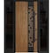 Vdomdoors Steel Door Deux 6678 Natural Oak 2 Sidelight Exterior Windows Sidelites/ Entry Door Painted W16+36+ DEUX6678EXD-OAK-W16+36+16 x H80-LH-I - alternate 1