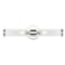 Jonathan Y Cecil 23" 2-Light Tall Cylinder Iron/Striped Glass Modern Mid-Century LED Vanity, Chrome JYL3538A - alternate 1