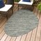 Jonathan Y Callan Modern Rustic Abstract Gray/Black 4 ft. x 6 ft. Indoor/Outdoor Shaped Area Rug SHP202F-4 - alternate 3