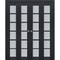 Sartodoors Sliding Closet Double Bi-fold Doors Solid Core Modern Interior VEREGIO7602DBF-ANT-72 x 80 (4* 18x80) - alternate 1