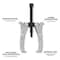 Performance Tool 4 in. 2-Jaw Gear Puller, Chrome Vanadium, Drop Forged, Corrosion Resistant W87122 - alternate 2