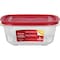 Rubbermaid Easy Find Lids 14 C. Clear Square Food Storage Container 2049369 - alternate 2