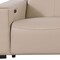 Homeroots 179" Beige Top Grain Leather Reclining Metal USB Sofa 720318 - alternate 2