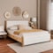 Baxton Studio Eilert Modern Cream Boucle and Oak Brown Wood Queen Bed 257-14002-ZORO - alternate 3