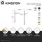 Kingston Brass Brass Knurled Console Sink Legs, Polished Chrome VBH2619331 - alternate 2