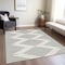 Homeroots 10' X 14' Ivory And Black Geometric Washable Indoor Outdoor Area Rug 598585 - alternate 2