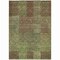 Homeroots 9' X 12' Brown Taupe And Green Striped Washable Indoor Outdoor Area Rug 613173 - alternate 3