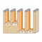 Cmt STRAIGHT BIT W/KNIVES Z1 S=12.7 D12.7X28.3 RH 652.627.11 - alternate 2