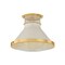 Hudson Valley Lighting Highclere 12.75 in. Flush Mount in Aged Brass/Off-White by Mark D. Sikes MDS2402-AGB/OW - alternate 1