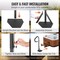 Vevor Hot Tub Handrail Spa Side Handrail 360 Rotatable 48"-63" Adjustable Height H10263-63 - alternate 4