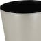 Homeroots 9in Silver Recycled Plastic Indoor Outdoor Round Pot Planter 488205 - alternate 2